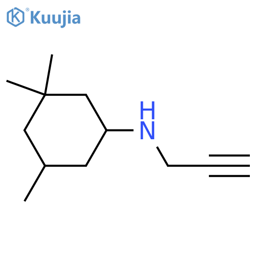 Cyclohexanamine, 3,3,5-trimethyl-N-2-propyn-1-yl-  structure