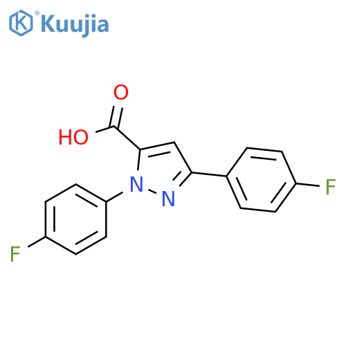 1H-Pyrazole-5-carboxylic acid, 1,3-bis(4-fluorophenyl)- structure