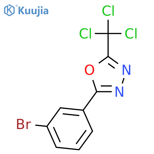 2-(3-Bromophenyl)-5-trichloromethyl-1,3,4-oxadiazole structure