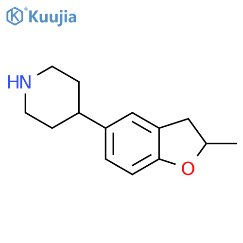 4-(2-methyl-2,3-dihydro-1-benzofuran-5-yl)piperidine structure