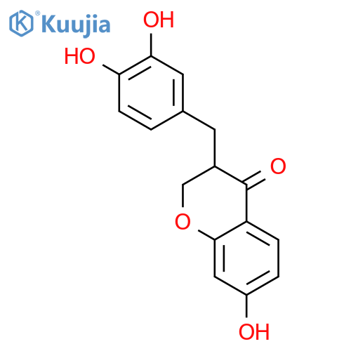 3-(3,4-Dihydroxy-benzyl)-7-hydroxy-chroman-4-on structure