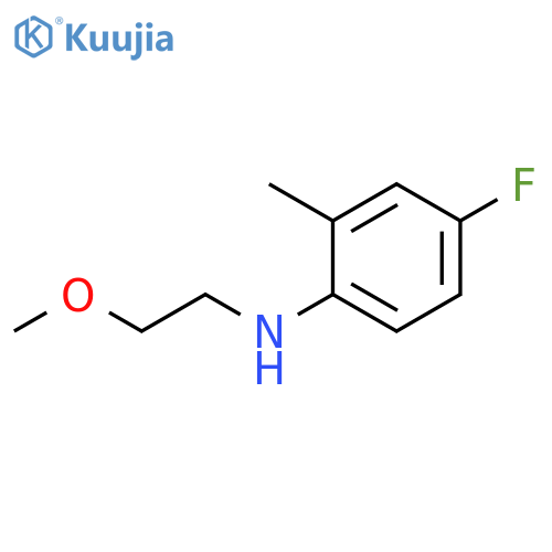 Benzenamine, 4-fluoro-N-(2-methoxyethyl)-2-methyl- structure