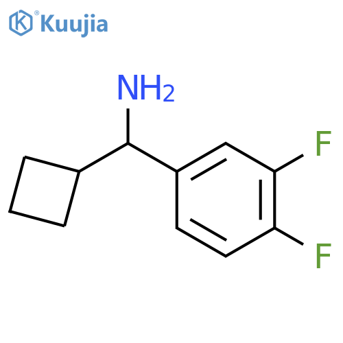 1-cyclobutyl-1-(3,4-difluorophenyl)methanamine structure