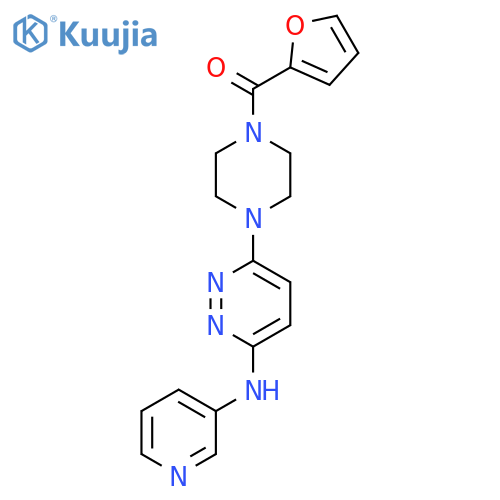 6-[4-(furan-2-carbonyl)piperazin-1-yl]-N-(pyridin-3-yl)pyridazin-3-amine structure
