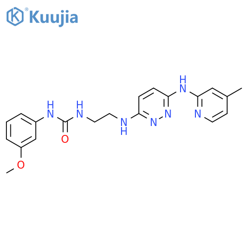 1-(3-methoxyphenyl)-3-[2-({6-[(4-methylpyridin-2-yl)amino]pyridazin-3-yl}amino)ethyl]urea structure
