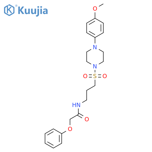 N-(3-{[4-(4-methoxyphenyl)piperazin-1-yl]sulfonyl}propyl)-2-phenoxyacetamide structure