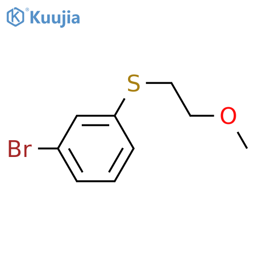 1-Bromo-3-[(2-methoxyethyl)thio]-benzene structure