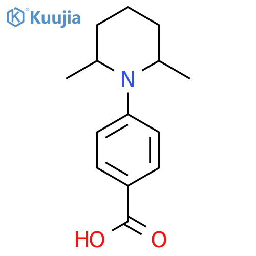 4-(2,6-Dimethylpiperidin-1-yl)benzoic acid structure