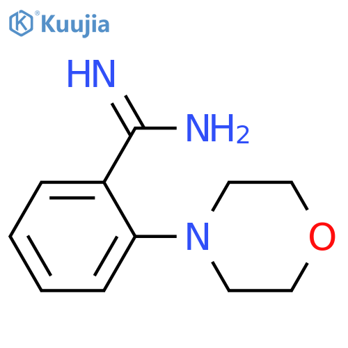 2-(morpholin-4-yl)benzene-1-carboximidamide structure