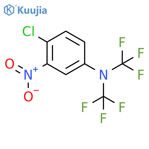 4-Chloro-3-nitro-N,N-bis(trifluoromethyl)aniline structure