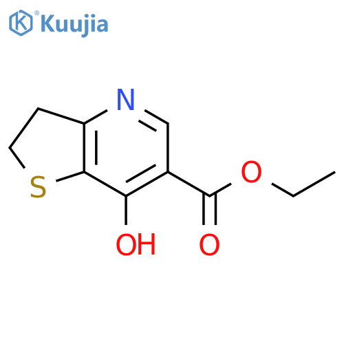 ethyl 7-hydroxy-2H,3H-thieno3,2-bpyridine-6-carboxylate structure