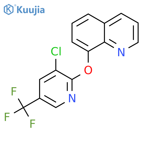 3-Chloro-2-(8-quinolyloxy)-5-(trifluoromethyl)pyridine structure