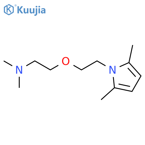 Ethanamine,2-[2-(2,5-dimethyl-1H-pyrrol-1-yl)ethoxy]-N,N-dimethyl- structure