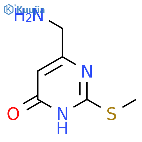 6-(Aminomethyl)-2-methylthio-1H-pyrimidin-4-one structure