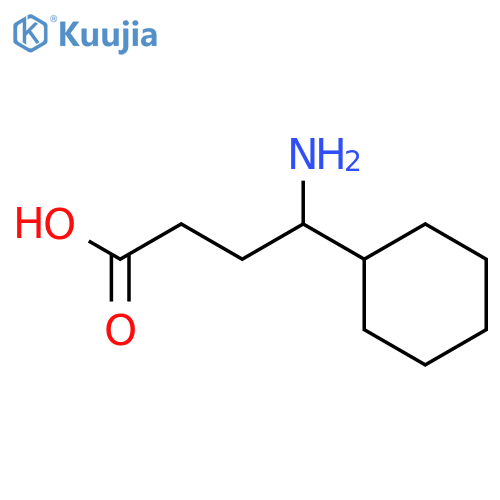 4-amino-4-cyclohexylbutanoic acid structure