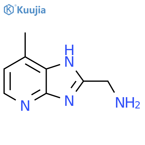 (7-Methyl-3H-imidazo[4,5-b]pyridin-2-yl)methanamine structure