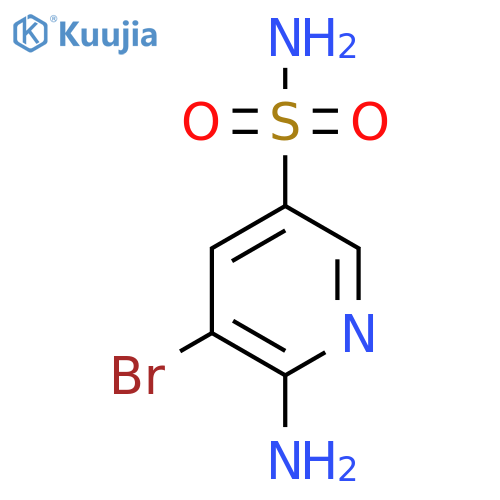 6-Amino-5-bromopyridine-3-sulfonamide structure