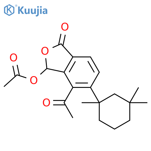 1(3H)-Isobenzofuranone,4-acetyl-3-(acetyloxy)-5-[(1S)-1,3,3-trimethylcyclohexyl]-, (3S)- structure