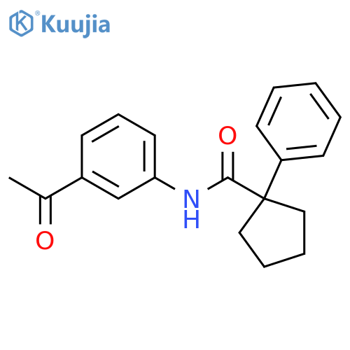 N-(3-acetylphenyl)-1-phenylcyclopentane-1-carboxamide structure