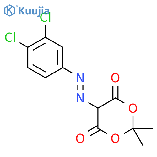 5-((3,4-Dichlorophenyl)diazenyl)-2,2-dimethyl-1,3-dioxane-4,6-dione structure