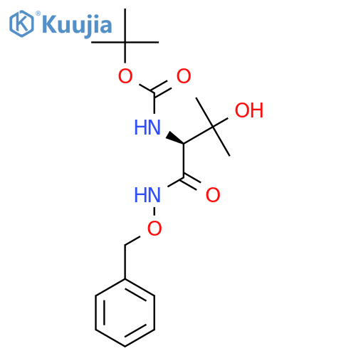 (S)-tert-Butyl (1-((benzyloxy)amino)-3-hydroxy-3-methyl-1-oxobutan-2-yl)carbamate structure