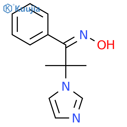 (NZ)-N-(2-imidazol-1-yl-2-methyl-1-phenylpropylidene)hydroxylamine structure