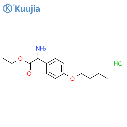 Ethyl Amino(4-butoxyphenyl)acetate Hydrochloride structure
