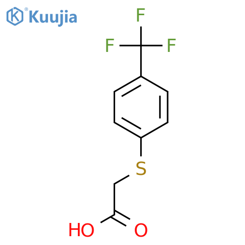 2-((4-(Trifluoromethyl)phenyl)thio)acetic acid structure