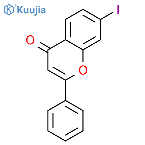 7-iodo-2-phenylchromen-4-one structure