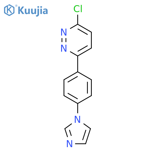 3-chloro-6-[4-(1{H}-imidazol-1-yl)phenyl]pyridazine structure