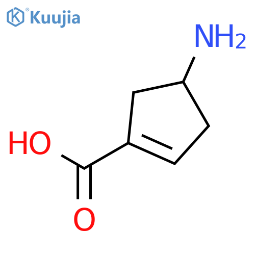 (4R)-4-aminocyclopentene-1-carboxylic acid structure