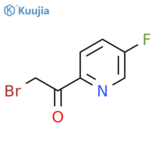 2-Bromo-1-(5-fluoropyridin-2-yl)ethanone structure