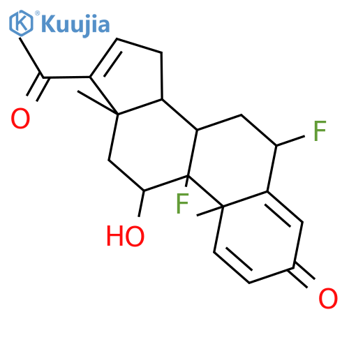 (6a,11b)-6,9-Difluoro-11-hydroxypregna-1,4,16-triene-3,20-dione structure