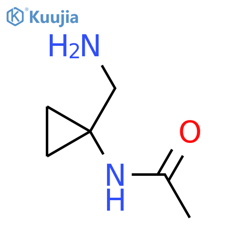 N-[1-(aminomethyl)cyclopropyl]acetamide structure
