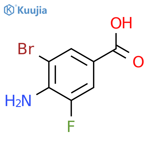 4-Amino-3-bromo-5-fluorobenzoic acid structure