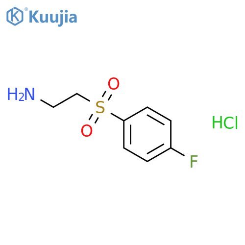 2-(4-fluorobenzenesulfonyl)ethan-1-amine hydrochloride structure