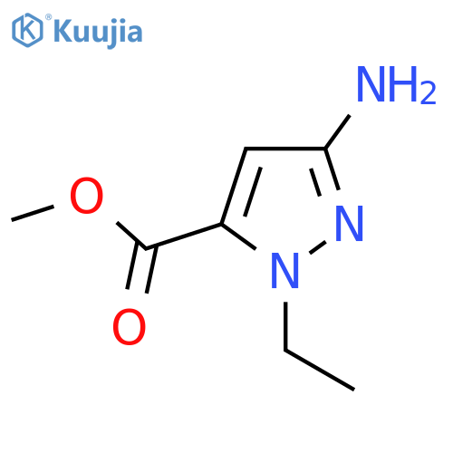 5-Amino-2-ethyl-2H-pyrazole-3-carboxylic acid methyl ester structure