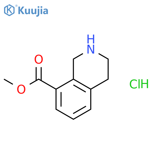 Methyl 1,2,3,4-tetrahydroisoquinoline-8-carboxylate hydrochloride structure