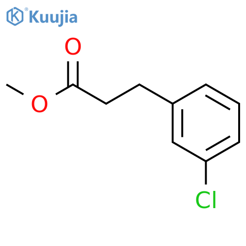 Methyl 3-(3-chlorophenyl)propanoate structure