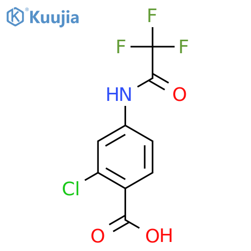 2-Chloro-4-(trifluoroacetamido)benzoic acid structure