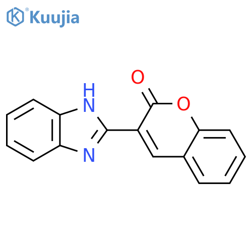 3-(1H-1,3-benzodiazol-2-yl)-2H-chromen-2-one structure