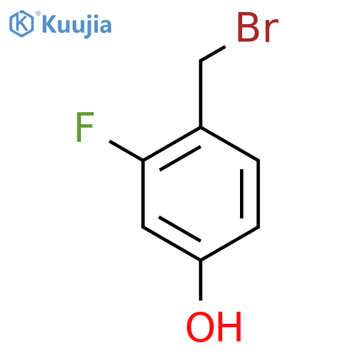 4-(bromomethyl)-3-fluorophenol structure