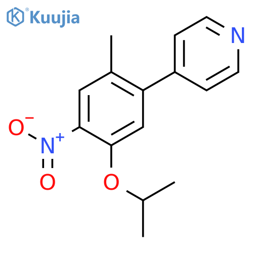 4-[2-methyl-4-nitro-5-(propan-2-yloxy)phenyl]pyridine structure