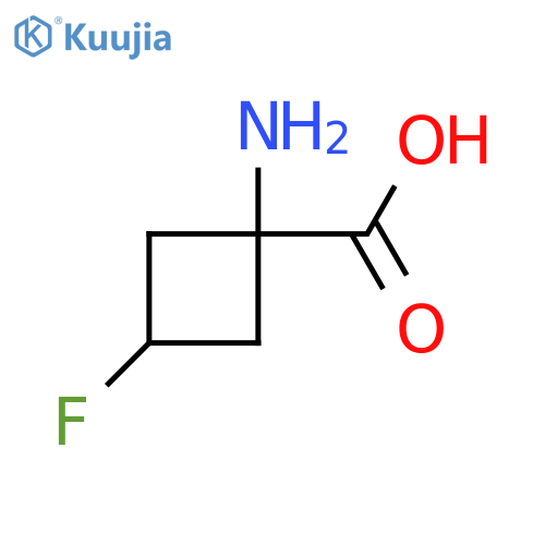 1-amino-3-fluorocyclobutane-1-carboxylic acid structure