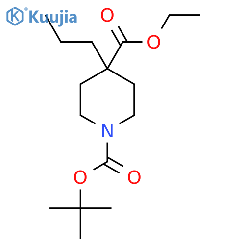 1-Tert-butyl 4-Ethyl 4-propylpiperidine-1,4-dicarboxylate structure