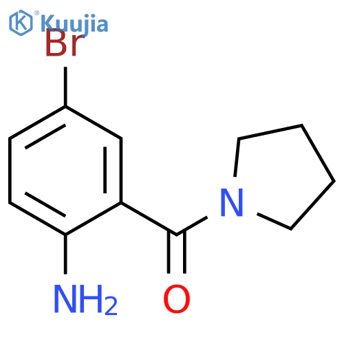 (2-Amino-5-bromo-phenyl)-pyrrolidin-1-yl-methanone structure