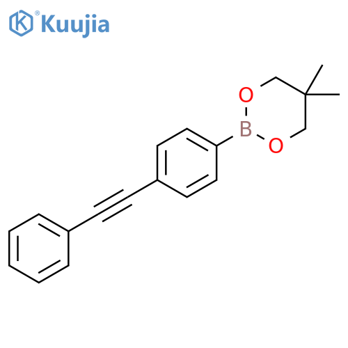 4-(phenylethynyl)phenylboronic acid neopentyl glycol ester structure