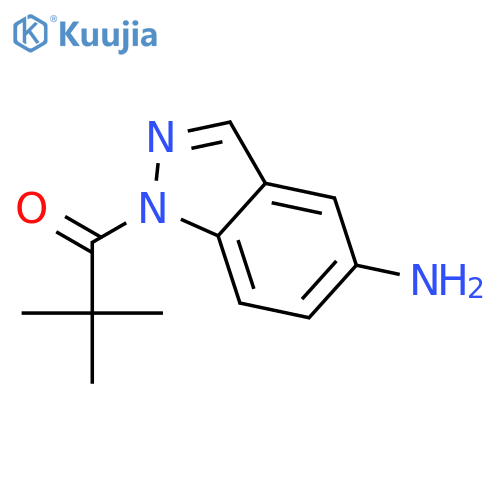 1-Propanone,1-(5-amino-1H-indazol-1-yl)-2,2-dimethyl- structure