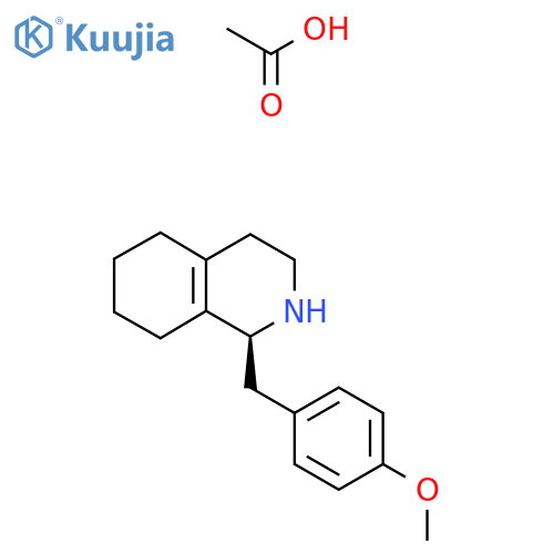 (S)-1-(4-Methoxybenzyl)-1,2,3,4,5,6,7,8-octahydroisoquinoline Acetate Salt structure