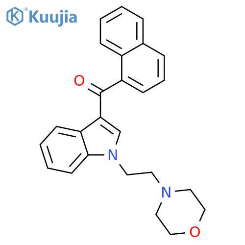 [1-[2-(4-Morpholinyl)ethyl]-1H-indol-3-yl]-1-naphthalenylmethanone structure